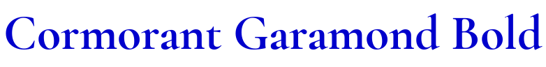 Cormorant Garamond Bold шрифт
